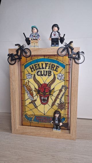 Cuadro Vidriera Hellfire Club Stranger Things