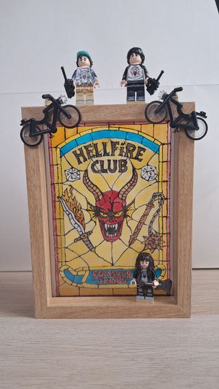 Cuadro Vidriera Hellfire Club Stranger Things