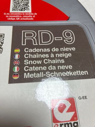 Cadenas de nieve, sin estrenar.