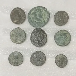 Lote de 9 Monedas Romanas