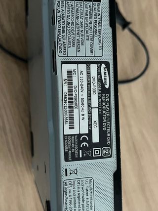 Reproductor DVD Samsung P-390