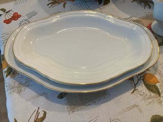 Juego Vajilla y Copas Porcelana Blanca