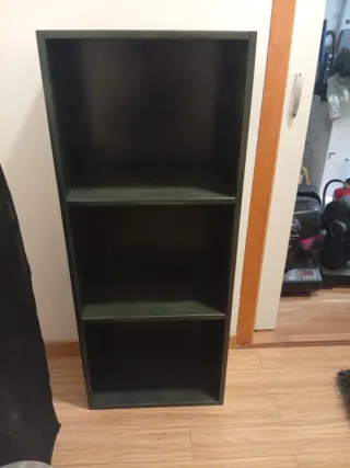 Estantería madera color verde