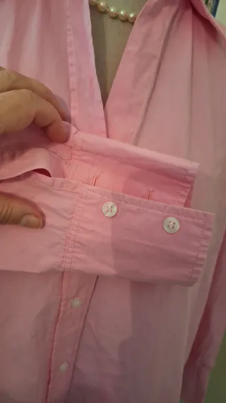 Camisa Zara Oversize Rosa Talla Única