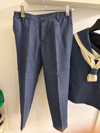 Traje comunión azul talla 10 niño