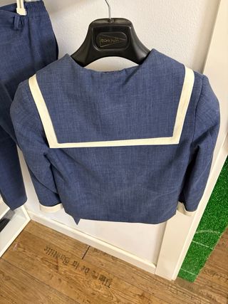 Traje comunión azul talla 10 niño