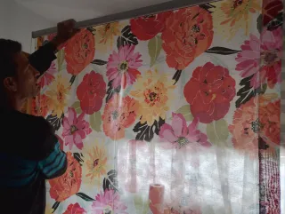 Estor enrollable vintage floral