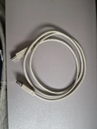 Cable USB Impresora Blanco 1 metro