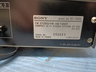 sintonizador de radio sony, ST-D50L, buen estado