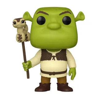 Funko Pop Shrek con bastón y lagarto