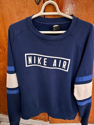 Sudadera Nike Air Talla M Azul y Blanca