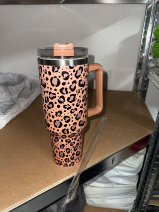 Jarra termo grande estampado animal print