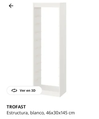 Estantería Trofast IKEA con 6 cubos