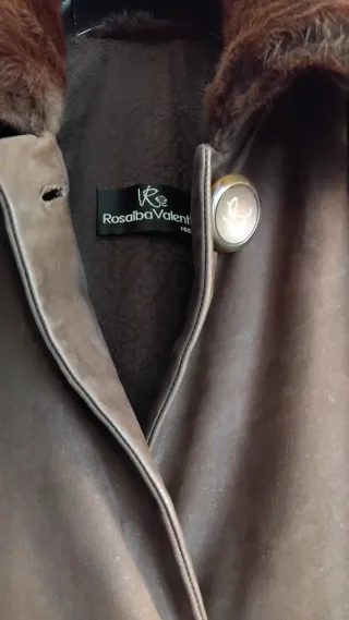 Soprabito in Pelle Marrone con Pelliccia