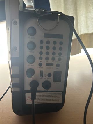 Altavoz Karaoke GO))) ROCK Portátil Negro/Plata