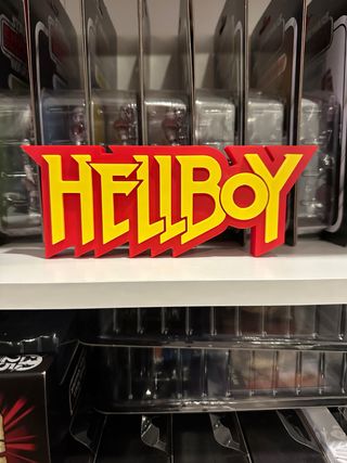 Logotipo Hellboy 3D Vermelho e Amarelo