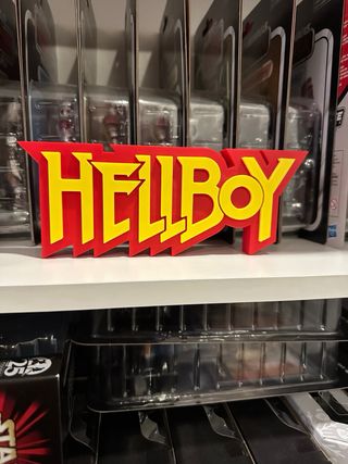Logotipo Hellboy 3D Vermelho e Amarelo
