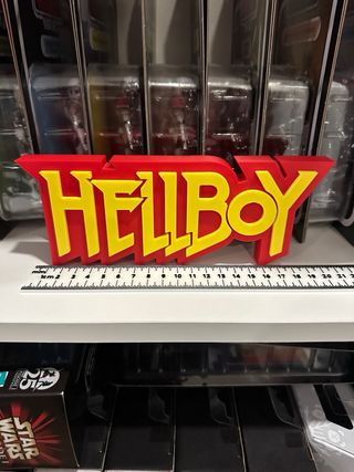 Logotipo Hellboy 3D Vermelho e Amarelo
