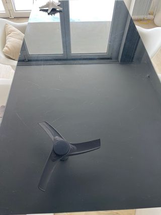 Mesa cristal y 6 sillas comedor