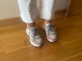 Zapatillas Gioseppo grises y rosas