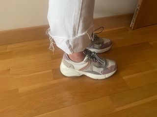 Zapatillas Gioseppo grises y rosas