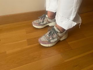 Zapatillas Gioseppo grises y rosas