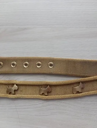 Cinturón dorado con adornos