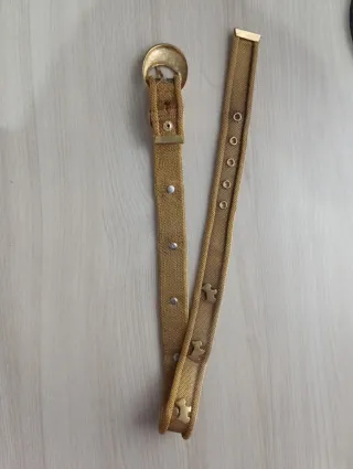Cinturón dorado con adornos