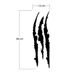 Pegatina Garras Coche 40x12 cm