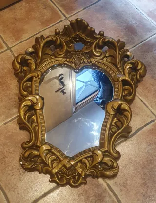 Espejo Vintage Rococó Dorado