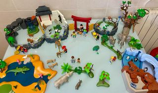 Playmobil Zoo con figuras y animales