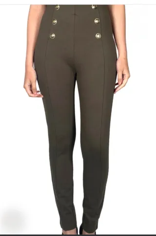 Pantalones verdes Zara Talla L