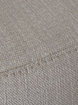 Pouf tessuto beige