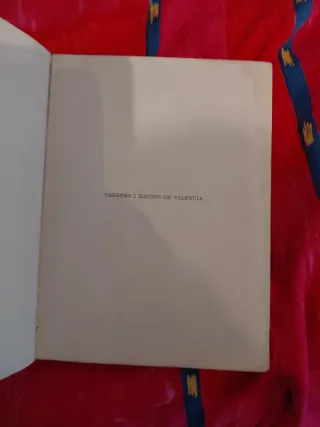 Libro de llorens millo carres y racons de Valencia