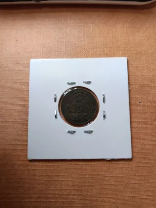 1 Céntimo Escudo Isabel II 1868 Barcelona