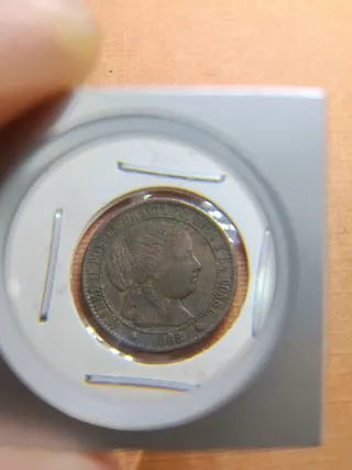 1 Céntimo Escudo Isabel II 1868 Barcelona