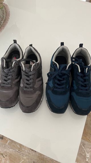 Due paia Scarpe Polo Assn. Donna Tg 41 Blu/Grigie