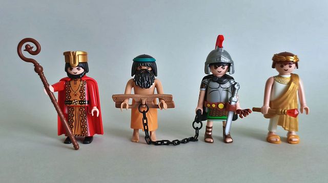 Playmobil Gobernador, Fariseo, Esclavo y Centurión