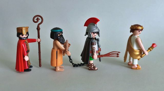 Playmobil Gobernador, Fariseo, Esclavo y Centurión