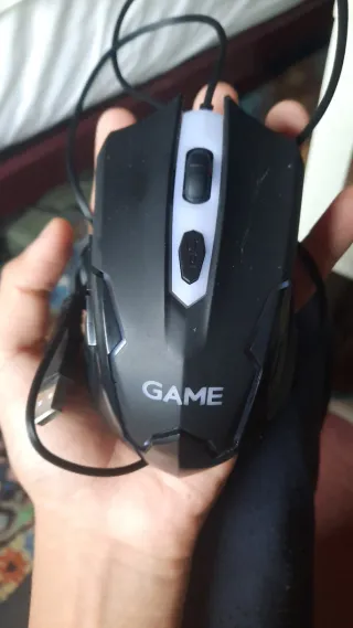 Ratón Gaming Negro con Cable
