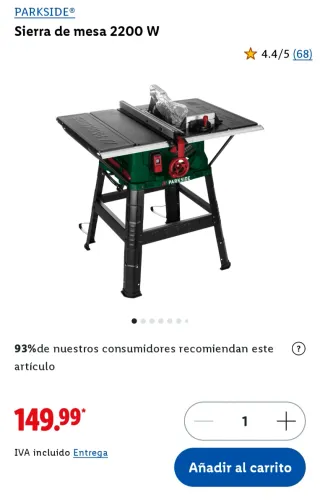 Sierra de mesa Parkside