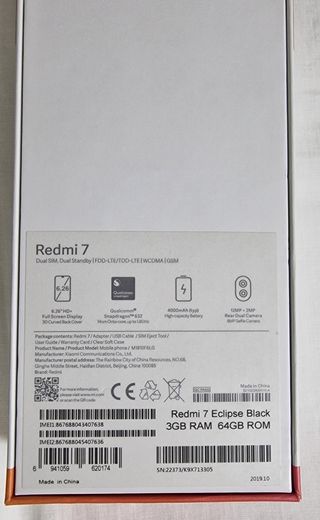 Xiaomi Redmi 7 Eclipse black - Dual SIM