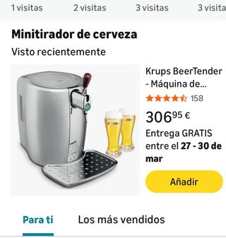 Tirador Cerveza Krups