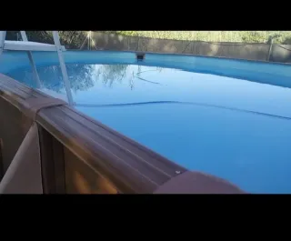 Piscina Gre madera y acero medidas 6'10x3'75x1'30