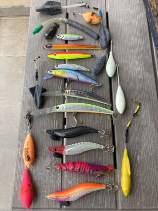 Lotes de pesca y señuelos variados