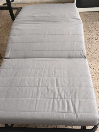 Sillón/ puff cama gris