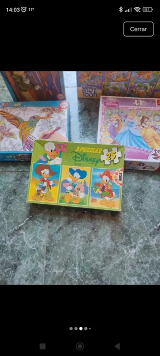 Lote 5 Puzzles Infantiles Disney