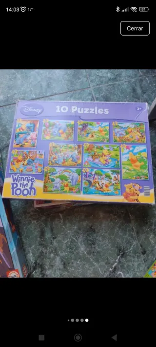Lote 5 Puzzles Infantiles Disney