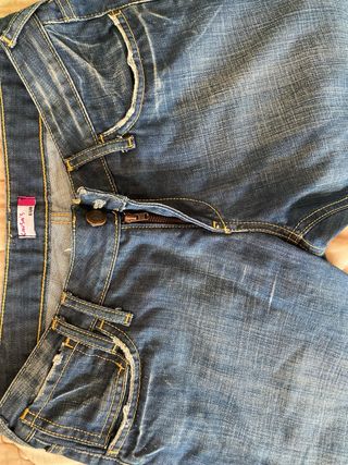 Pantalón tejano vintage tiro bajo