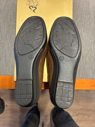 Zapatos Pitillos Piel Marrón Talla 40